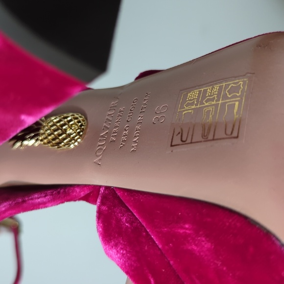 Aquazzura Mira Plateau 140mm Platform Pink Sandals - Picture 10 of 12